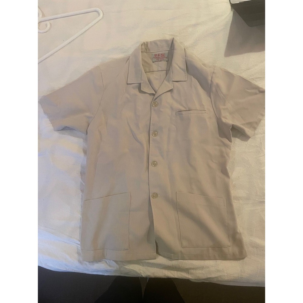 mens vintage safari short sleeve jacket XS (see measurements in photos)